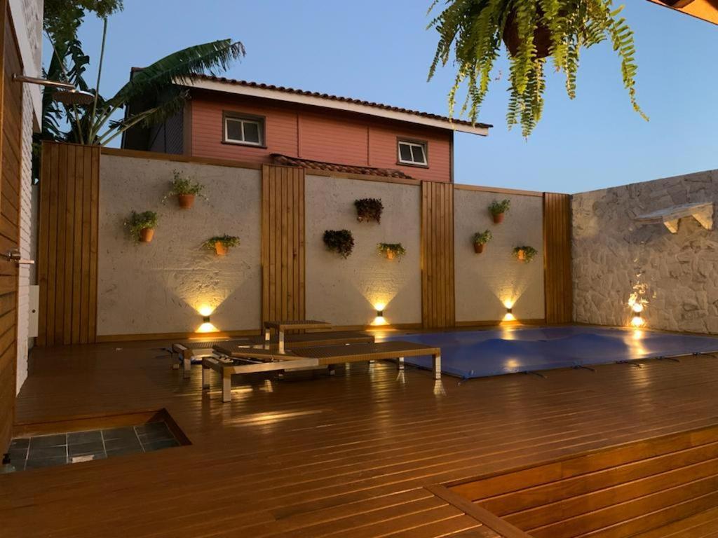 Casa Com Piscina Em Frente A Praia Do Santinho Florianópolis 外观 照片